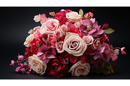 bouquet roses and flowers ai, a Nature Photo by pikepicture