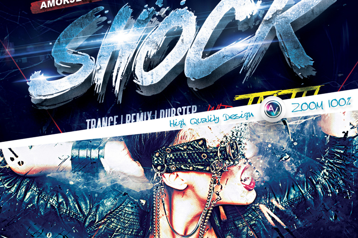 Shock Flyer Template, a Flyer Template by Amorjesu.com (Photo 3 of 4)