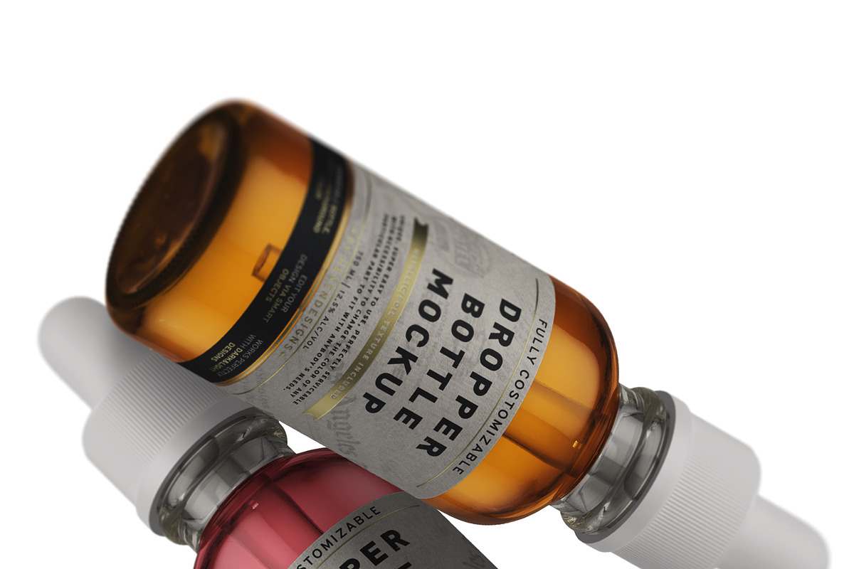 Dropper Bottle Mockup, a Packaging Mockup by HexenDesigns (Photo 7 of 11)