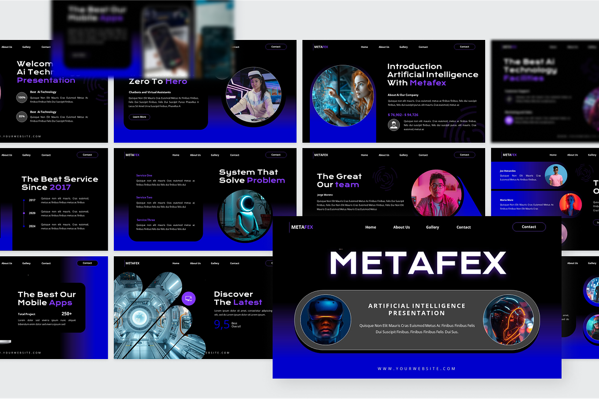 Metafex - AI Technology Keynote, a Presentation Template by SquidPixey (Photo 5 of 6)