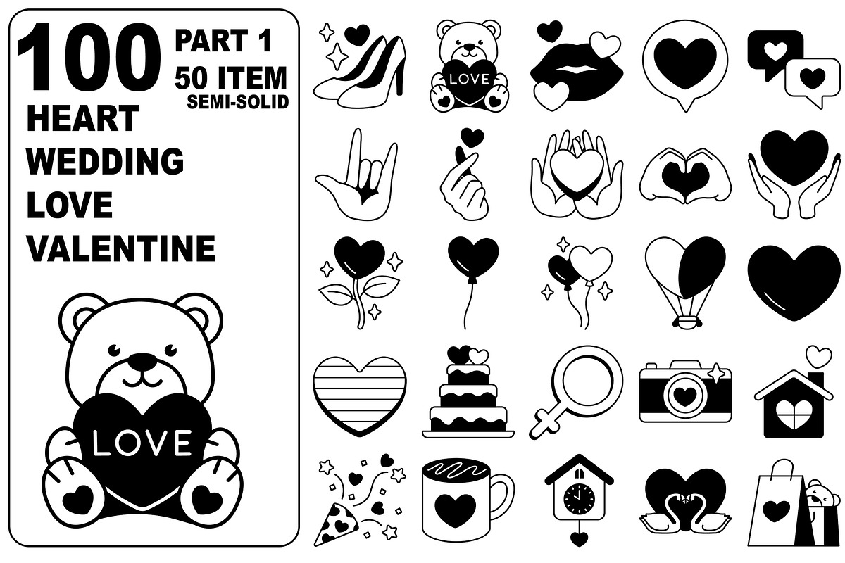 LoveWeddingHeartValentine S-Solid100, a Solid Icon by MRPOR (Photo 2 of 4)