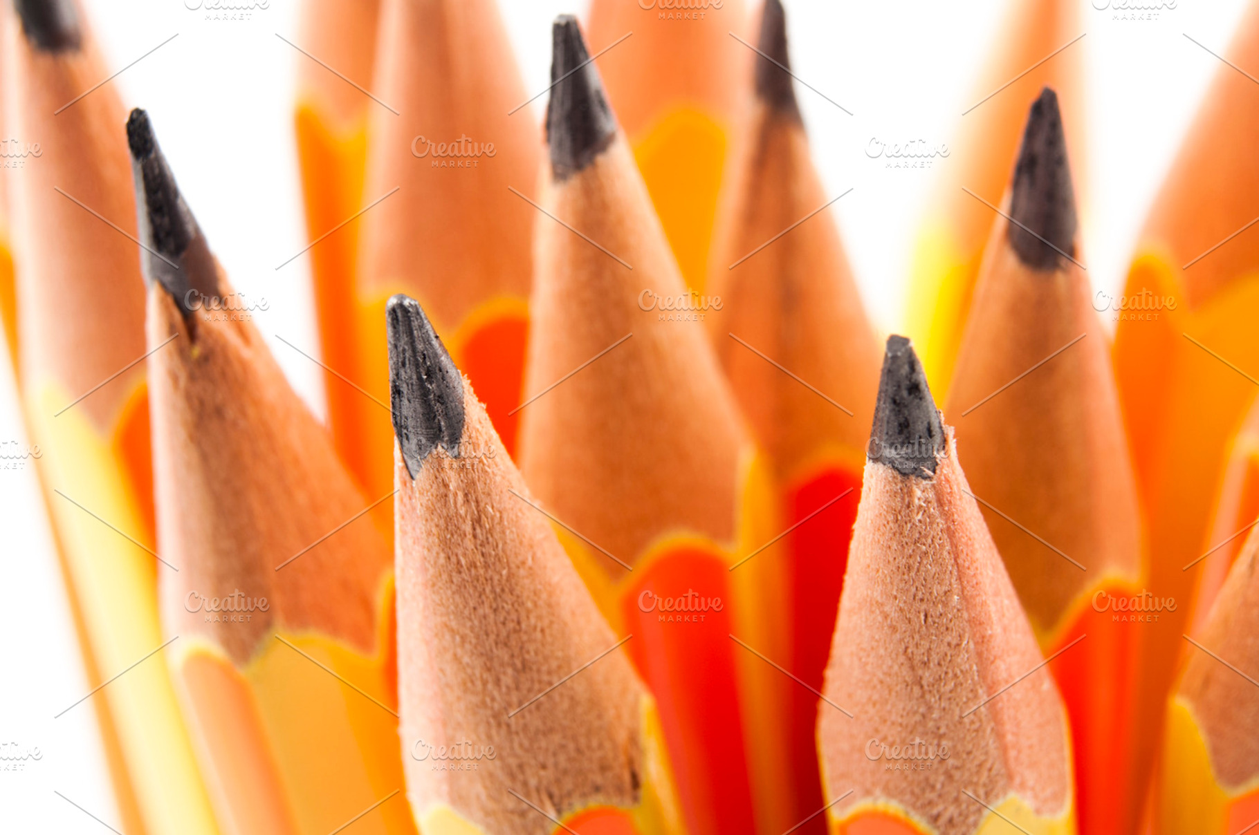 Pencils Focused