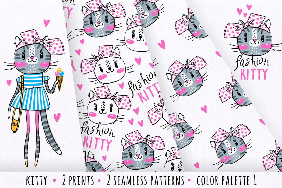 Fashion KITTY, an Animal Illustration by Baksiabat (Photo 2 of 6)