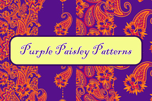 Purple Paisley patterns