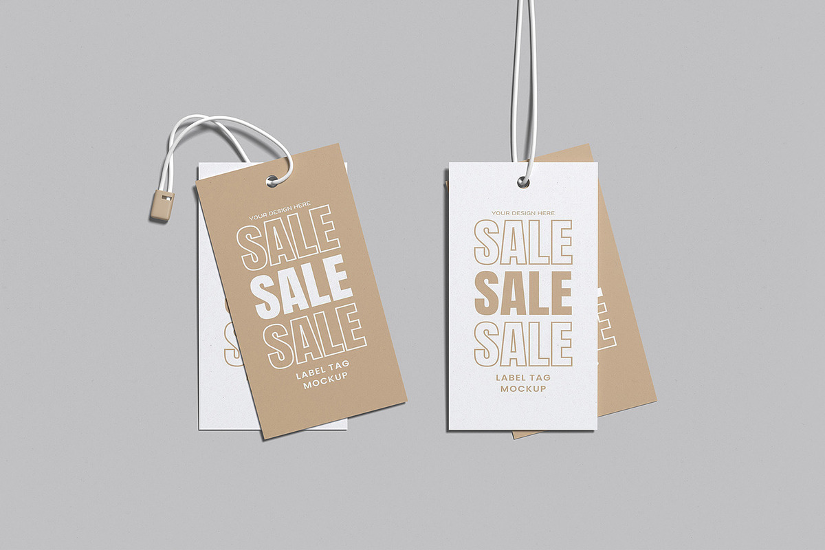 Label Tag Mockup, a Product Mockup by mahremdesign (Photo 2 of 9)