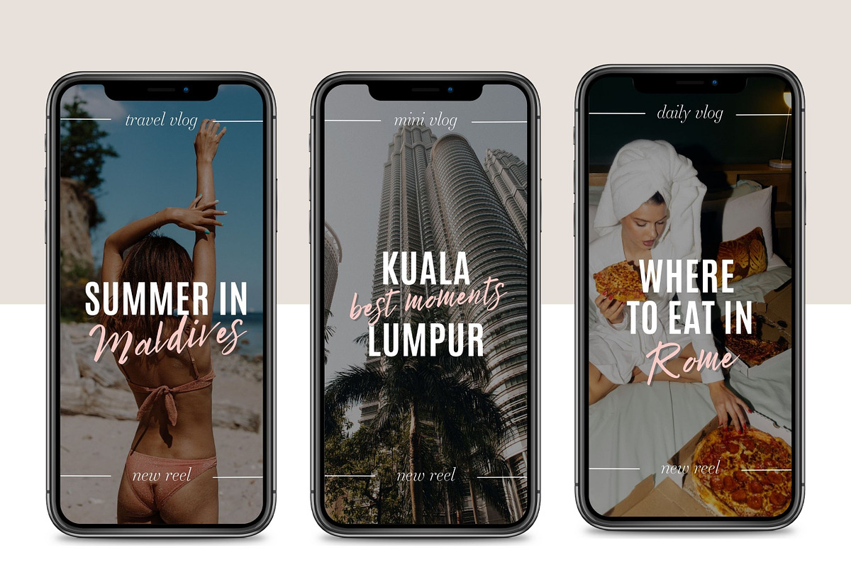 Travel Reel Covers Templates, a Social Media Template by design4social (Photo 5 of 9)