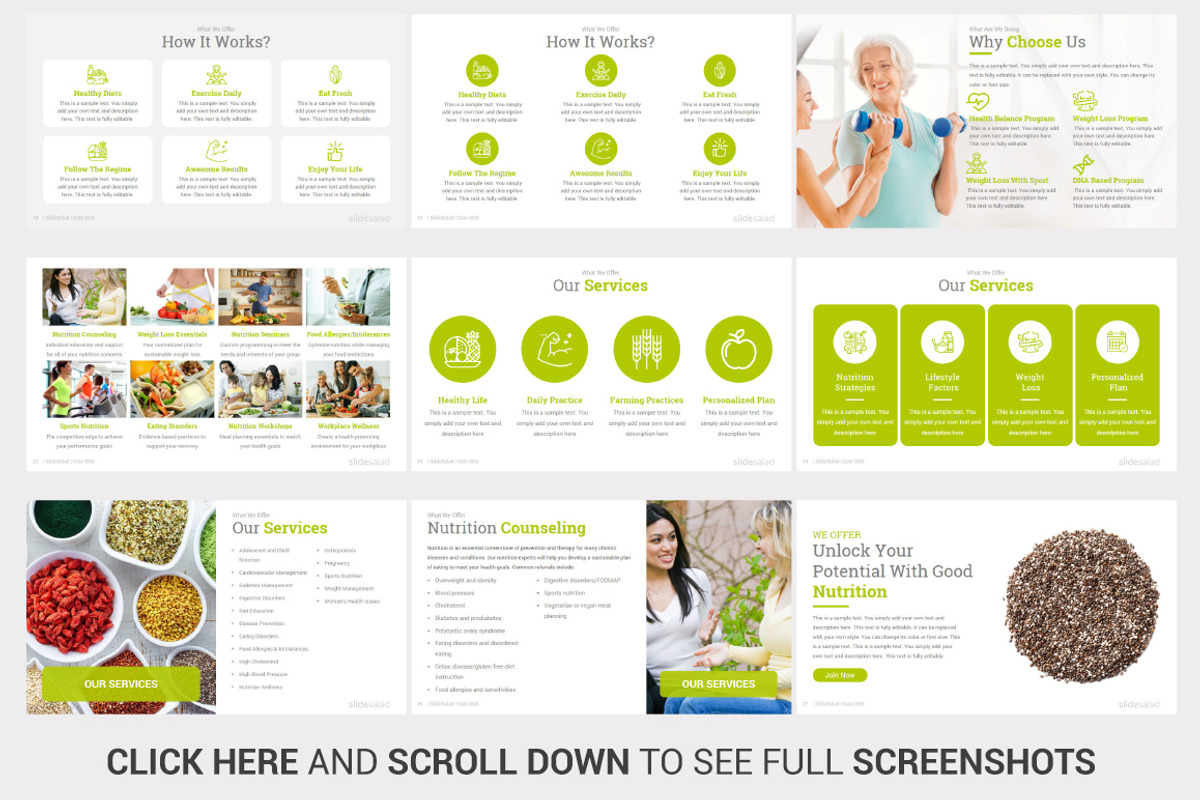 Top Nutrition PowerPoint Template, a Presentation Template by SlideSalad (Photo 7 of 21)