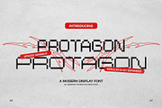 PROTAGON - Modern Pixel Display Font, a Sans Serif Font by Hainz Studio (Thumbnail 1 of 13)