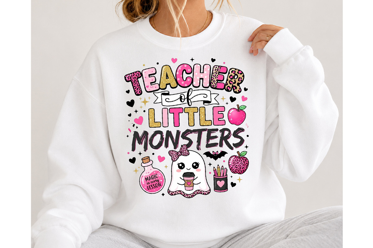 Teacher Little Monsters Halloween, a Seasonal Illustration by DreamCafeArt (Photo 4 of 7)