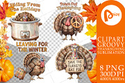Groovy Thanksgiving Sublimation, a Seasonal Illustration by Artnoy (Thumbnail 13 of 18)