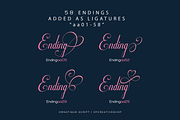 Ornatique script - 4 fonts, a Script Font by VP Fonts (Thumbnail 5 of 15)