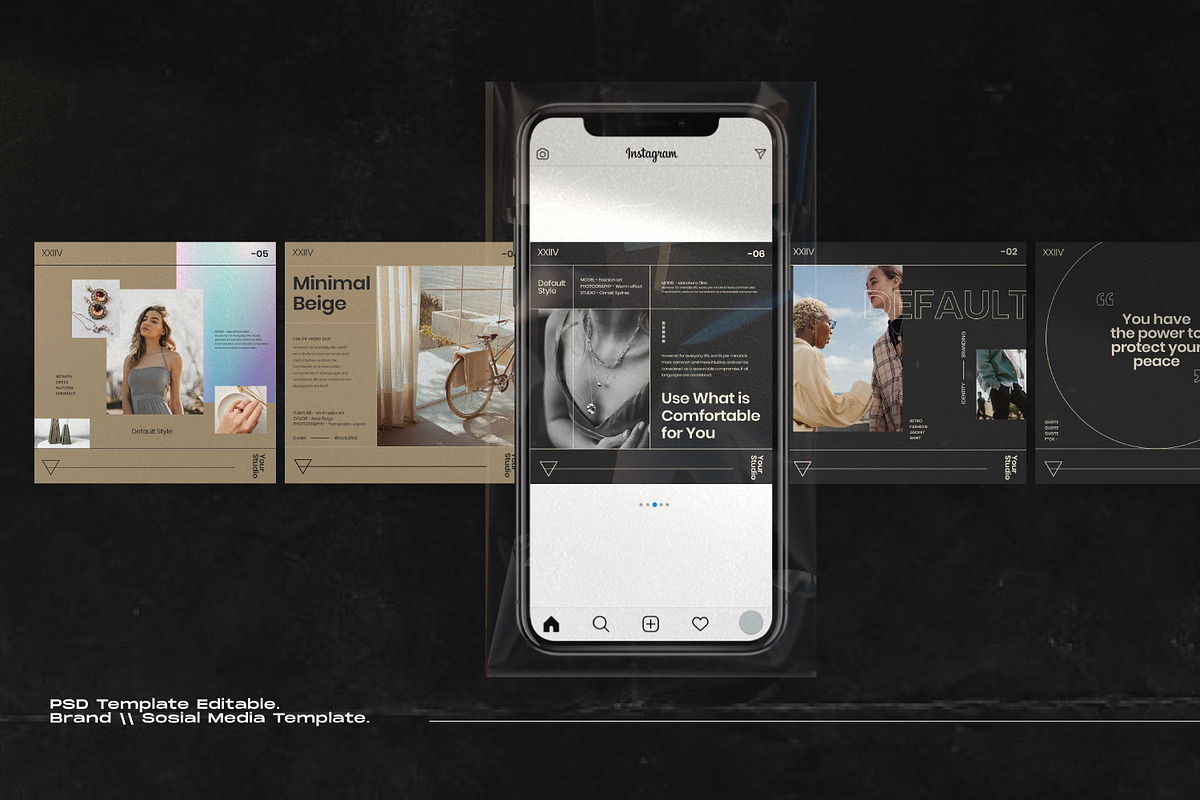 Basic Brand Instagram Social Media, a Social Media Template by ...