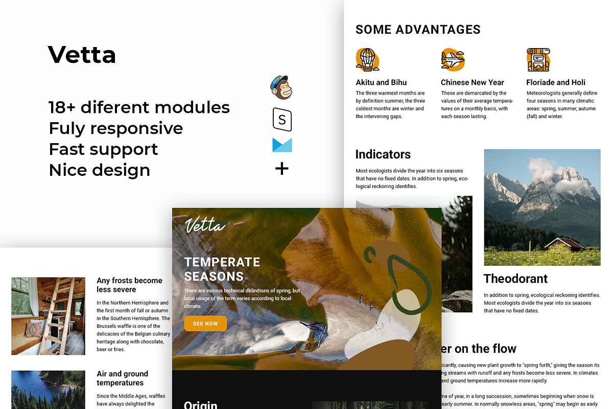 Vetta – Responsive Email template, an Email Template by ThemesCode