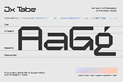 90% Off Jx Tabe Font Family, a Sans Serif Font by Jetsmax® Studio (Thumbnail 3 of 10)