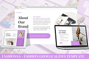 Fashionsa - Fashion Google Slides, a Presentation Template by SlideFactory (Thumbnail 1 of 4)