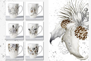 Christmas Watercolor Clipart, a Decorative Illustration by LenArt (Thumbnail 4 of 17)