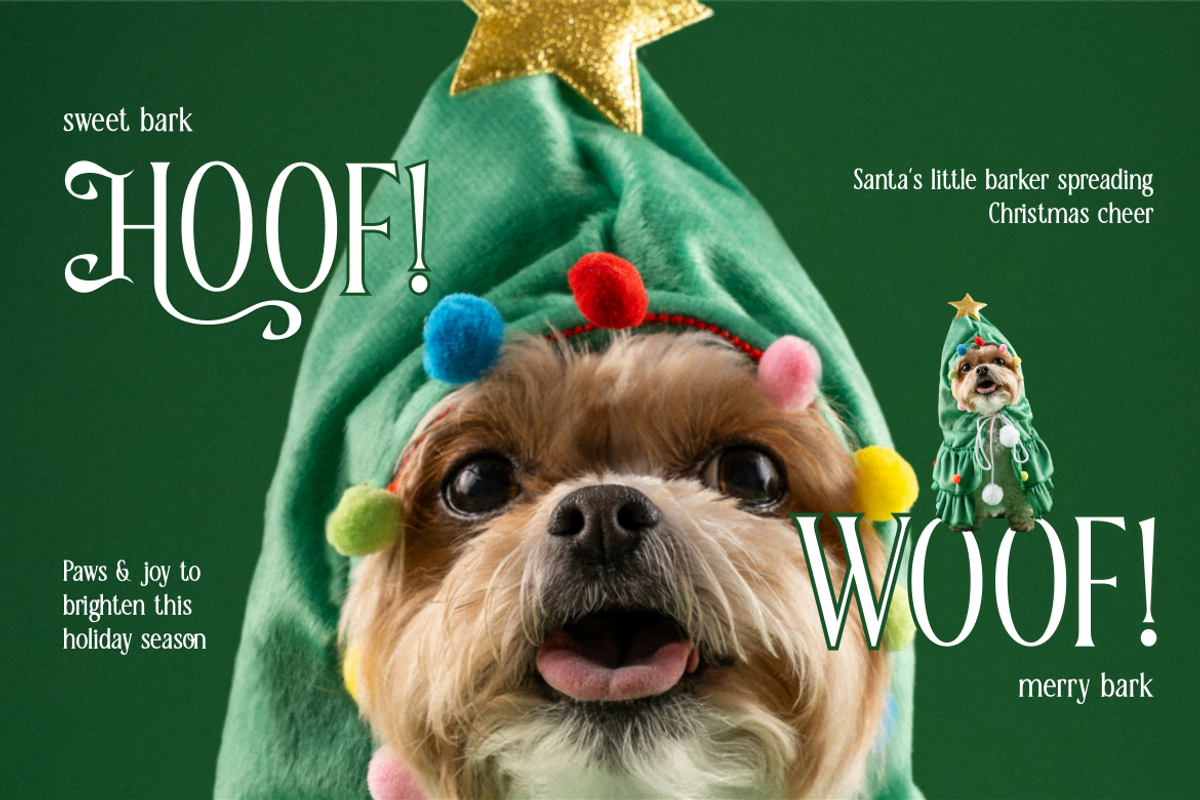 Holly Garland Christmas Serif Font, a Serif Font by Rasio Studio (Photo 6 of 8)