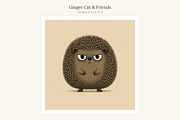 Ginger Cat & Friends Clip Art, an Animal Illustration by LanternkinStudio (Thumbnail 11 of 15)