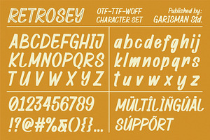 Retrosey - Signage Typeface