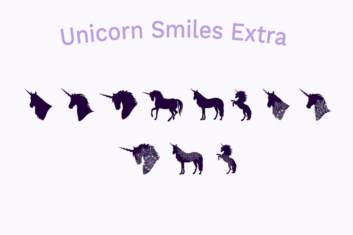 Unicorn Layered Font & Bonus preview 7