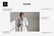 Long Sleeve Studio Dress Mockup, a Shirt Mockup by 1001 mockups (Thumbnail 2 of 9)