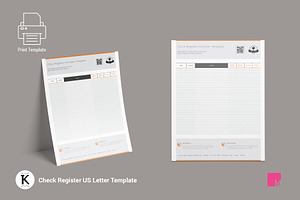 Check Register US Letter Template