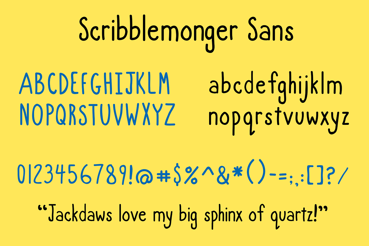 Scribblemonger Sans, a Sans Serif Font by Phillustrations (Photo 2 of 5)