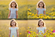 Flower Meadow Overlays, an Object Graphic by DreamyOverlay (Thumbnail 4 of 5)