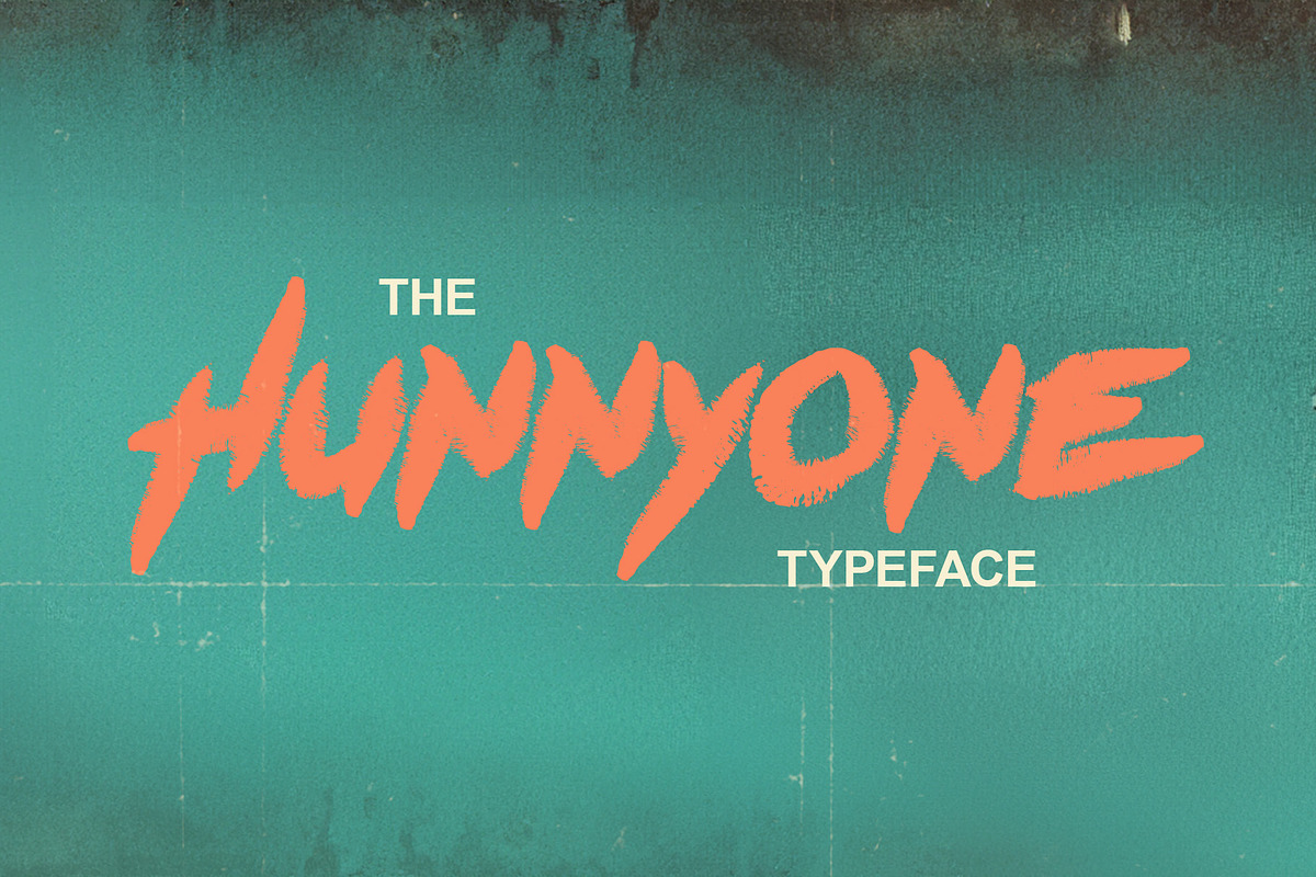 The HunnyOne typeface, a Font by Sonnyfive (Photo 1 of 10)