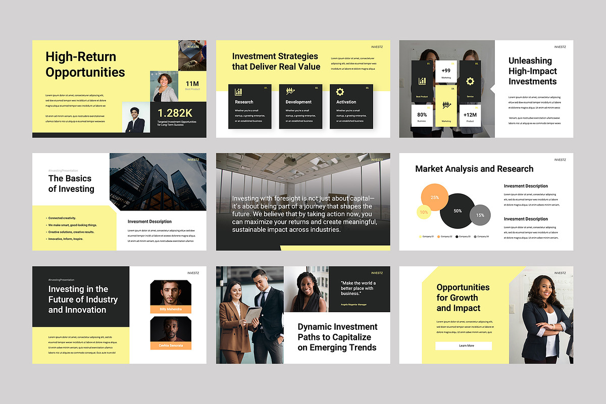 INVEST - Investment Google Slides, a Presentation Template by rgbryand (Photo 3 of 5)