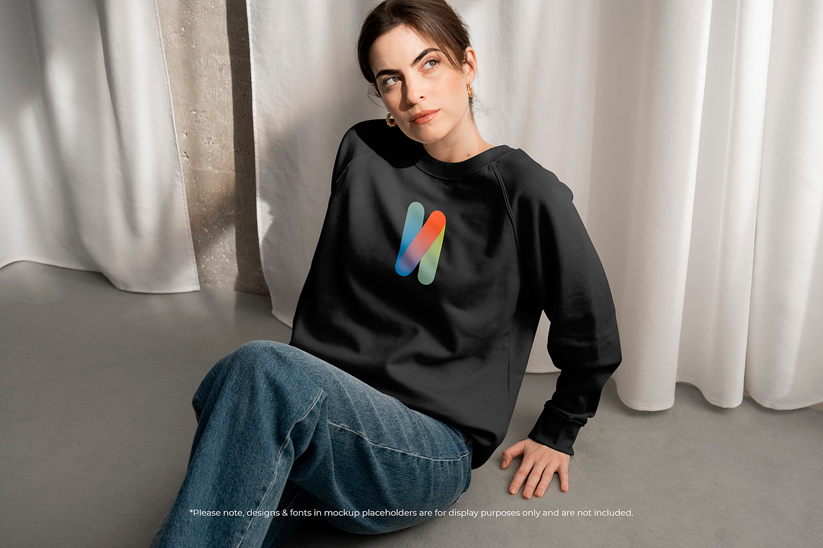Woman Sweatshirt Mockup Bundle, a Hoody Mockup by Moixo studio (Photo 6 of 10)
