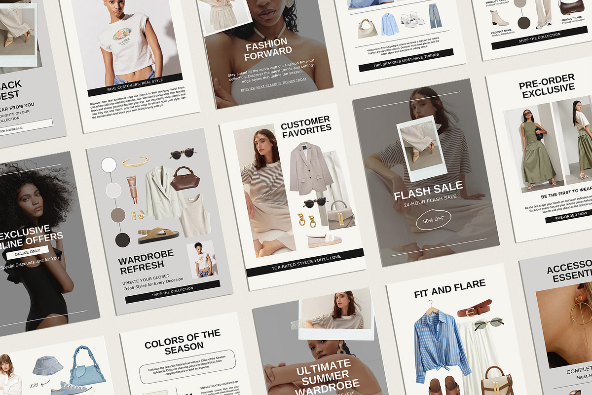 Fashion Brand Email Newsletter Canva, an Email Template by Amaré Creative (Photo 7 of 7)