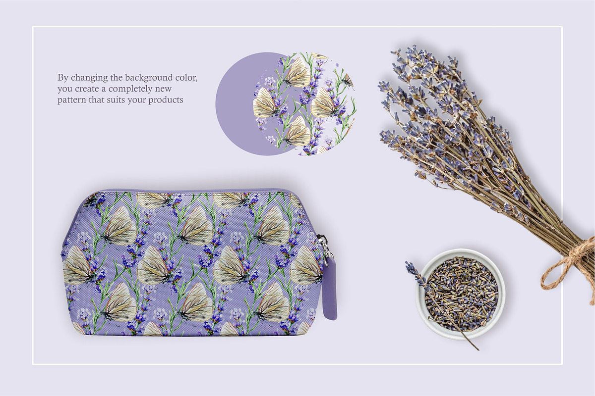 Lavender. Watercolor clip art., a Decorative Illustration by Farida Bik (Photo 12 of 14)