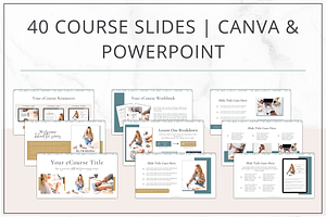 ECourse & Webinar Bundle PPT Canva