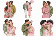 Valentines Day Romantic Couple Png, an Illustration by Libby Wishes (Thumbnail 2 of 7)