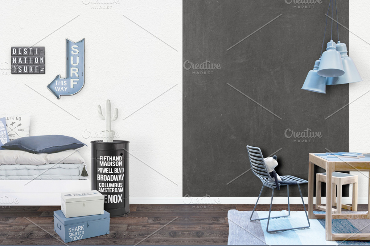 Kids Room Wall/Frame Mock Up 26, a Print Template by Whimsicality (Photo 5 of 6)