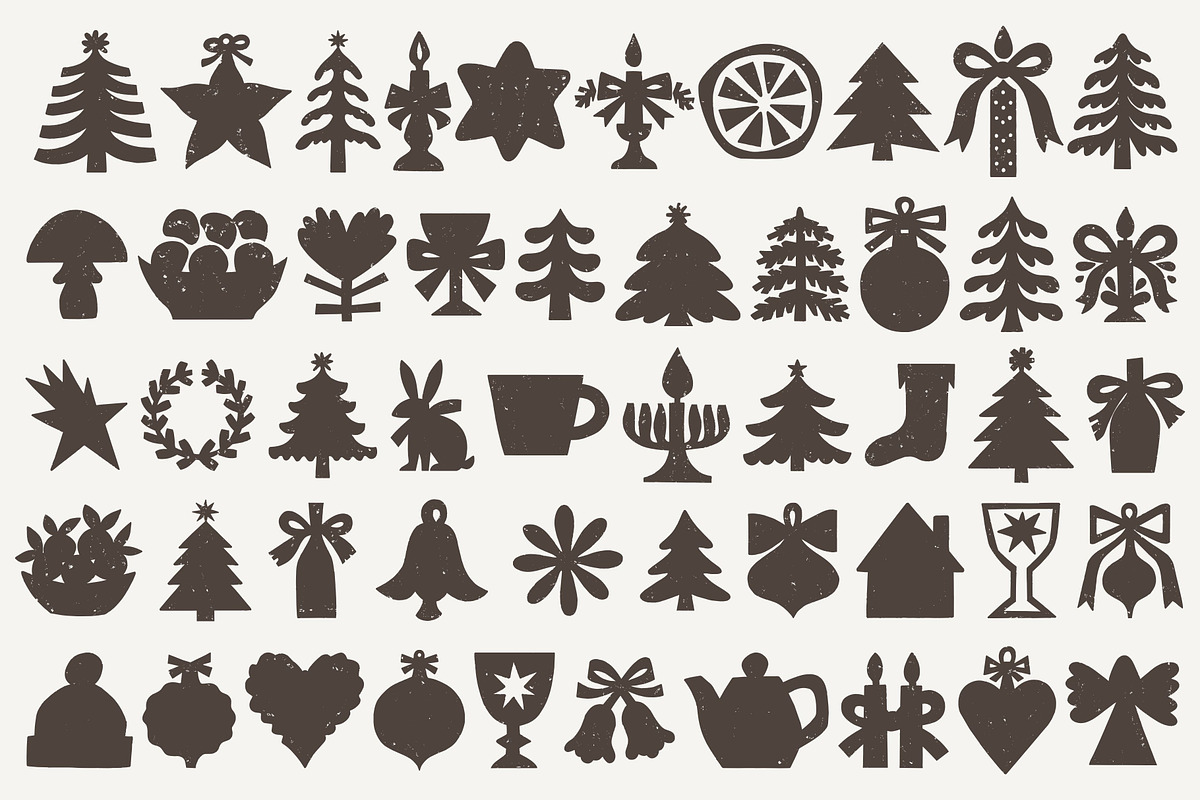 Vintage Christmas: 100 Graphics, a Seasonal Illustration by Veyla (Photo 3 of 17)