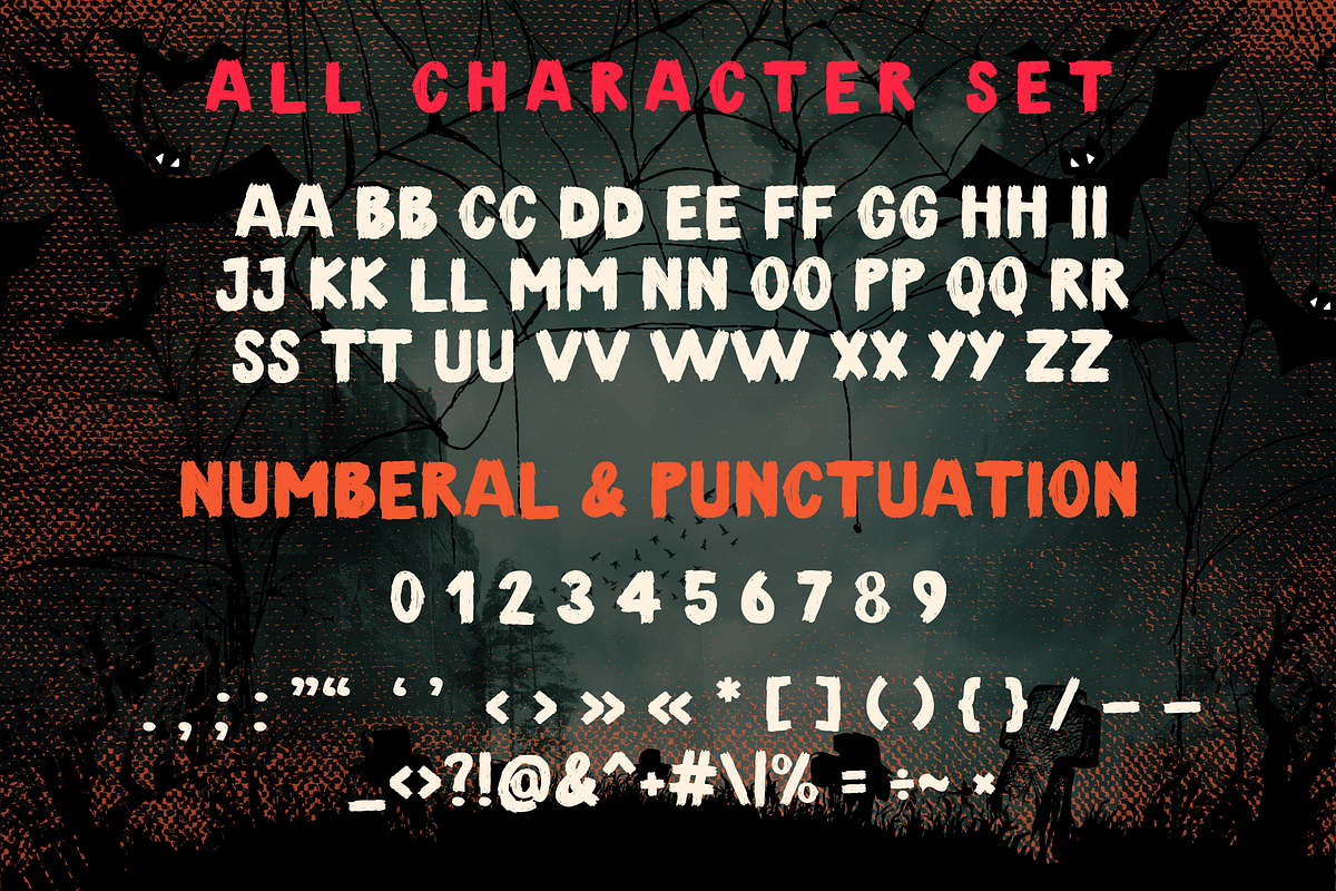 Halloween is a cool Halloween font, a Sans Serif Font by Brown Cupple (Photo 5 of 6)