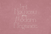 Gladiolus: Elegant Art Nouveau Type, a Serif Font by Megan Mahfoud Studio (Thumbnail 5 of 8)