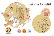Being a journalist, a Person Illustration by Olillia (Thumbnail 3 of 12)