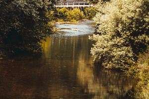 Autumn river vertorama, a Nature Photo by SkyNext