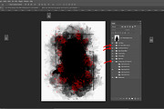 Black Watercolor Mixed Art Photo, an Action Add-On by Photoshop Action (Thumbnail 7 of 15)