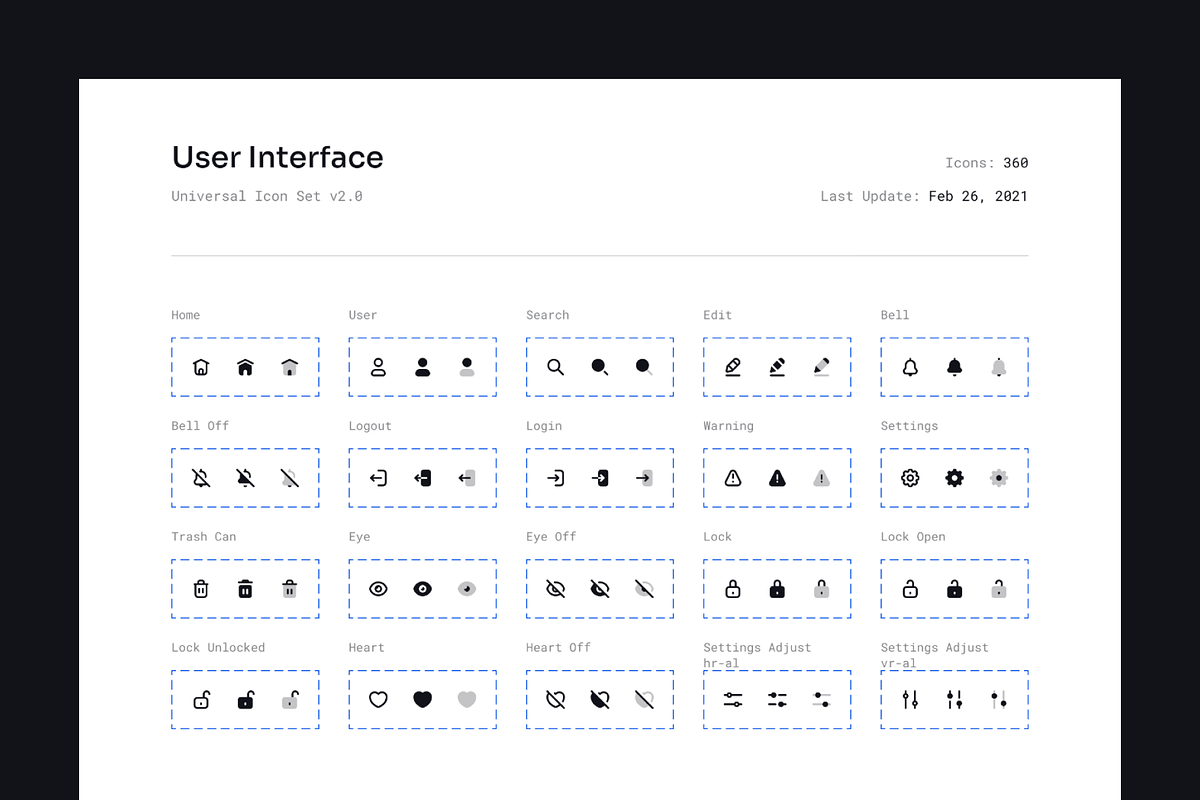 Universal Icon Set | User Interface, a Solid Icon by 123done (Photo 2 of 5)