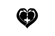 Couple Love Heart Silhouette Bundle, an Illustration by Amazin_art (Thumbnail 39 of 51)