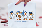 Funny Baseball Goose Game Day Png, an Illustration by CraftArtStudio (Thumbnail 1 of 4)