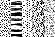 Sketch monochrome seamless patterns, a Pattern Graphic by Tumana_Net (Thumbnail 2 of 7)