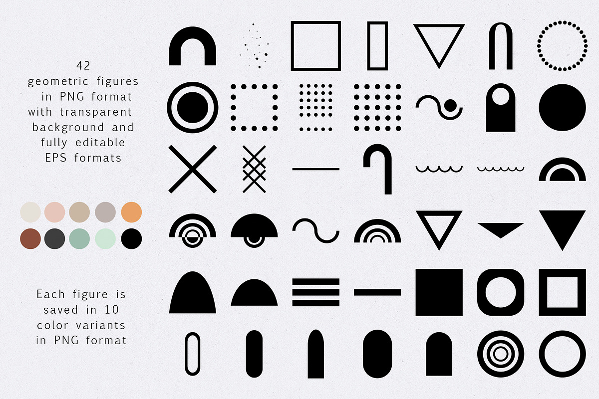 100 shapes. Abstract geometry art, an Object Graphic by Vera●Suleimanova (Photo 8 of 13)