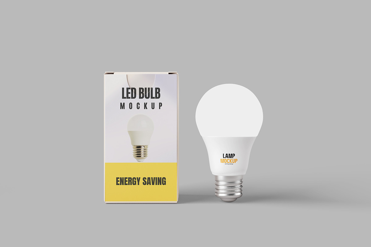 LED Bulb Mockup, a Product Mockup by Getdesign (Photo 4 of 6)
