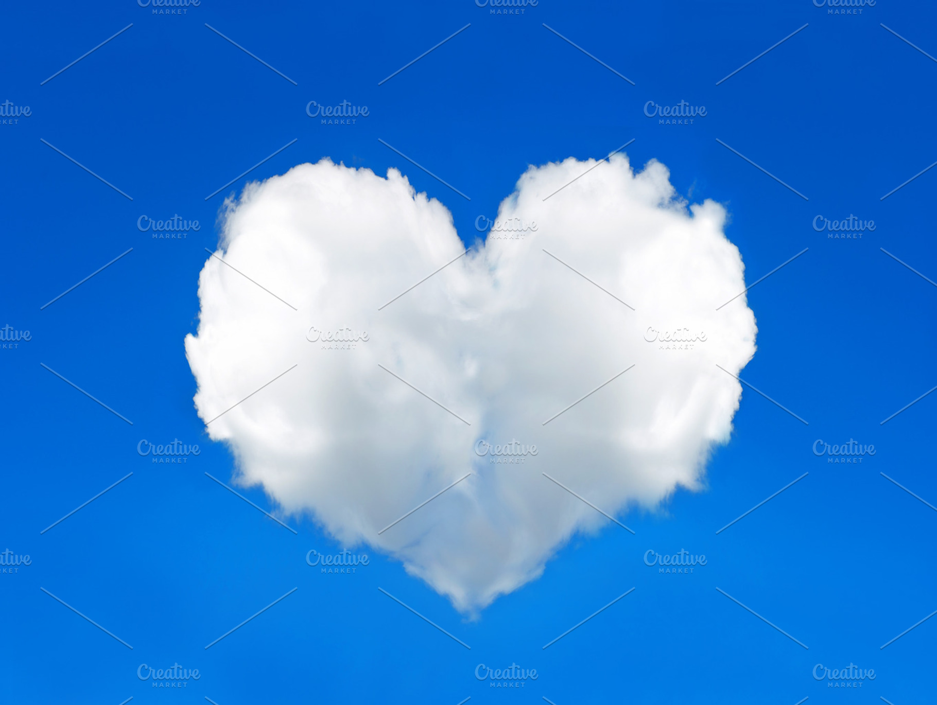 Cloud shaped heart in the blue sky featuring heart, love, and romantic ...