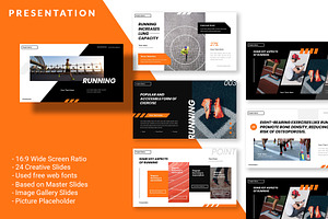 Running Athlete Sport Powerpoint